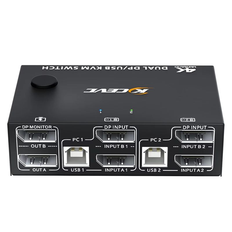 Kvm Switch Dual Monitor - KVM-переключатель KCEVE 8K для двух мониторов,