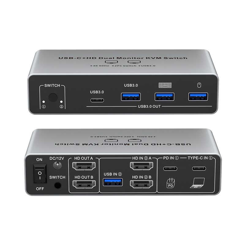Совместимый KVM-переключатель  – обзор и цена Kvm Switch Dual Monitor