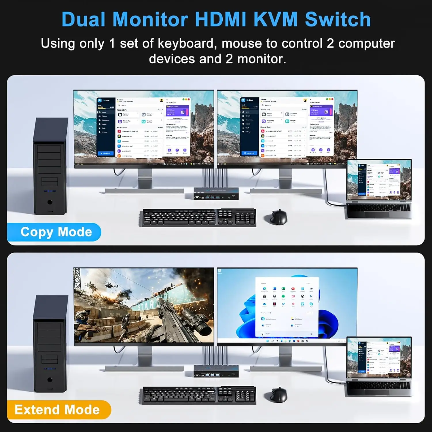 KVM-переключатель для 2 компью – обзор и цена Kvm Switch Dual Monitor