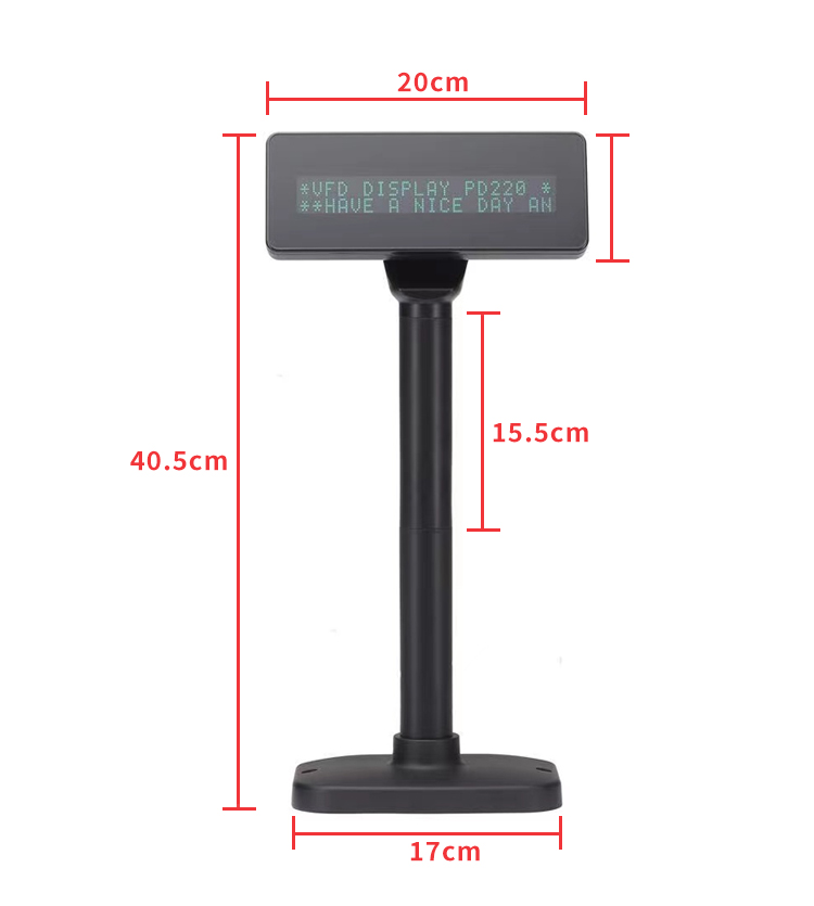 # для дешевого VFD 2-линейного – обзор и цена Pole Display Customer