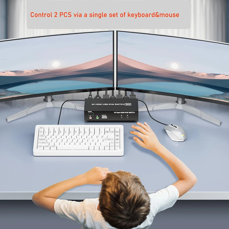 HDMI KVMSwitcher для двух мони – обзор и цена Kvm Switch Dual Monitor
